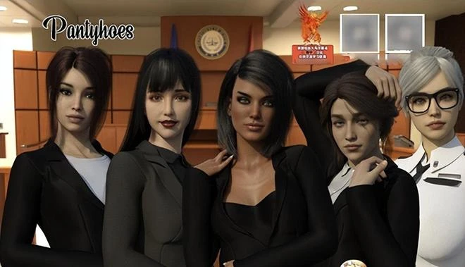 足控一本滿足！五個高跟女秘書圍著你轉，還能穿黑絲去沙灘打排球