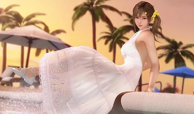 足控一本滿足！五個高跟女秘書圍著你轉，還能穿黑絲去沙灘打排球