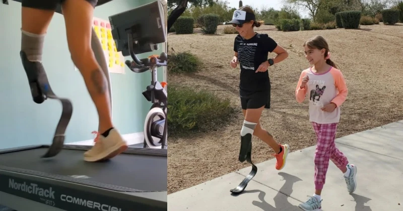 患癌截去半條腿　美國婦女103天跑103場馬拉松