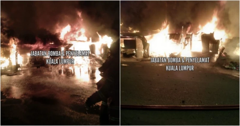 清晨遭祝融光顧　2路邊攤位被燒毀