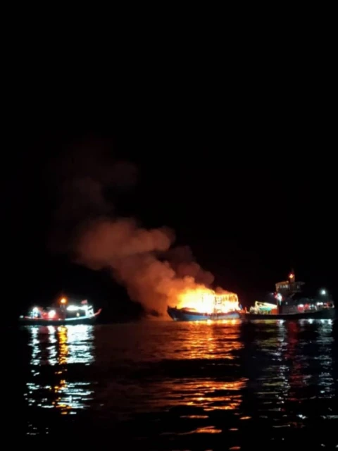 江魚仔拖網漁船海上失火　24船員全數獲救無嚴重受傷