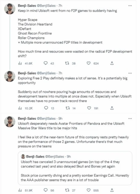 知名分析師評育碧轉型：押寶免費遊戲浪費了太多資源