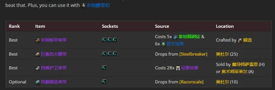 WLK懷舊服：血DK最新P2階段BIS裝備推薦