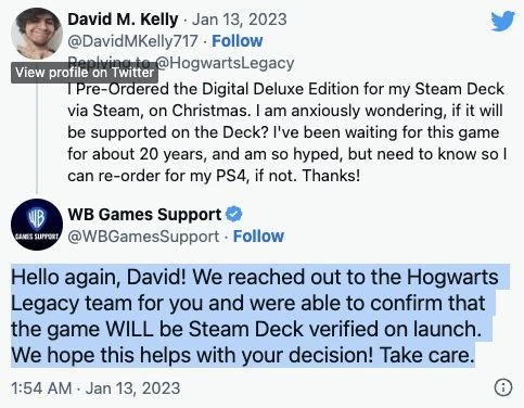 官方確認！《霍格沃茲之遺》完美適配SteamDeck