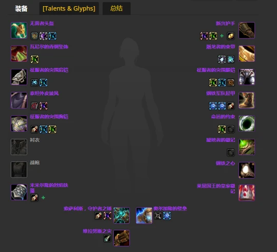 WLK懷舊服：防戰P2階段BIS裝備推薦