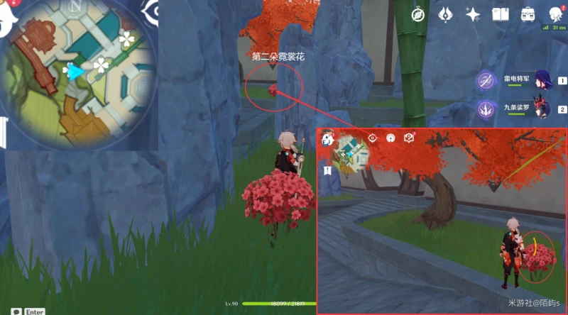 原神霓裳花採集路線2023