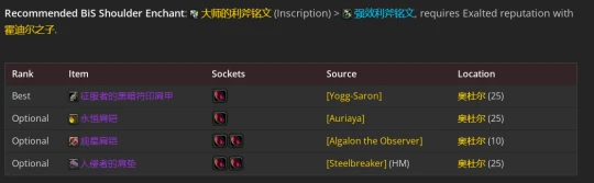 WLK懷舊服：邪DK最新P2階段BIS裝備推薦