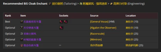 WLK懷舊服：冰DK最新P2階段BIS裝備推薦