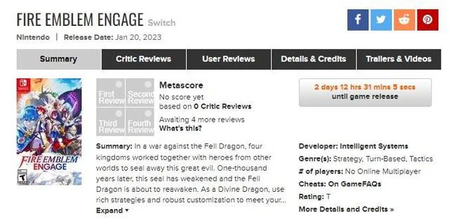 《火焰紋章：結合》均分能超越前作嗎？