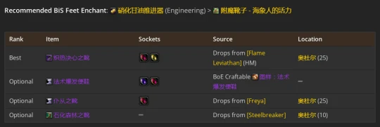 WLK懷舊服：奶德P2階段BIS裝備推薦