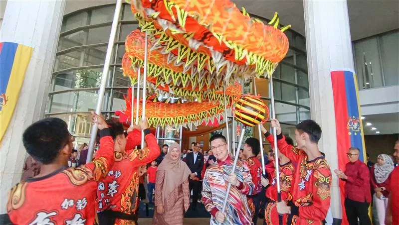 各族攜手呈獻舞龍舞獅來賀歲　教育部大年初五展現美麗風景線