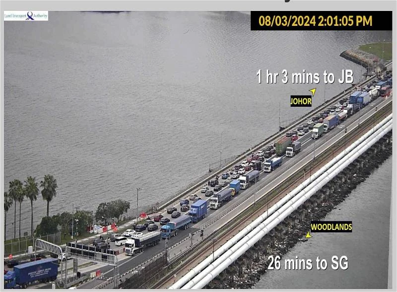 新加坡明起學校假期 馬新2關卡通關現車龍