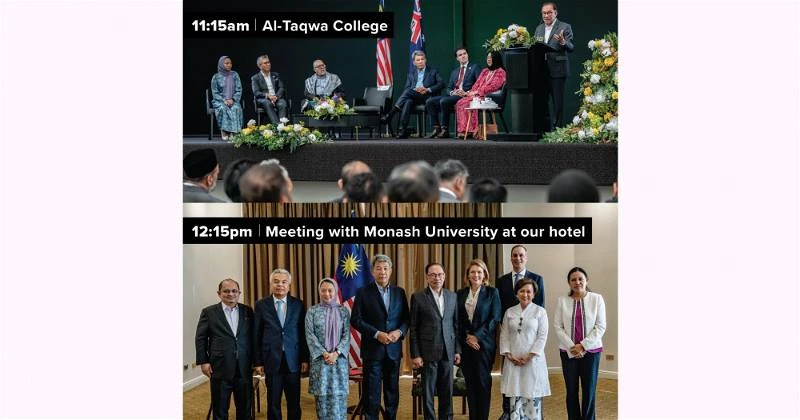 戴頭巾與莫納什大學代表合影惹議　楊巧雙：時間緊湊才沒換裝