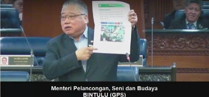 張慶信出示剪報　6年前伊黨曾推介清真肉骨茶