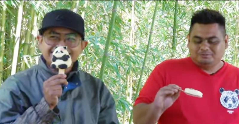 獲贈熊貓冰淇淋　「熊貓奶爸」不捨得吃一口