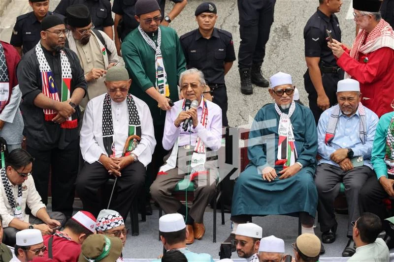 「聲援巴勒斯坦」集會　馬哈迪哈迪阿旺一同出席