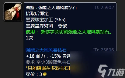 魔獸世界多彩寶石圖紙怎麼獲取 魔獸世界多彩寶石鑲嵌規則