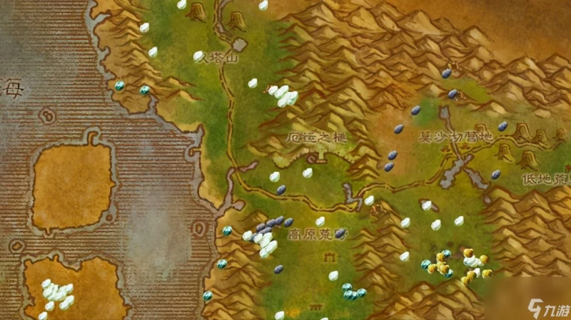 魔獸世界千針石林礦石分布圖-採礦練級攻略 已採納