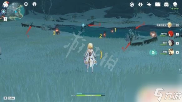 原神上雪山怎麼點篝火 龍脊雪山四個火把解謎技巧推薦