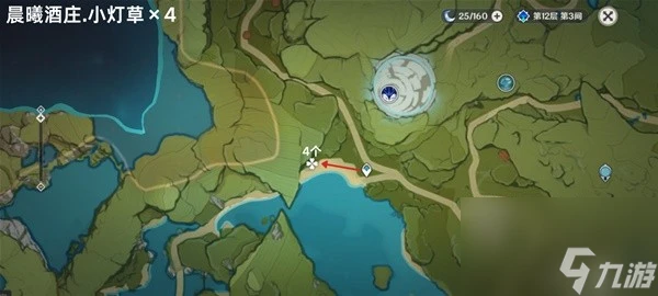 原神4.5小燈草採集路線圖介紹 原神4.5小燈草怎麼快速獲取