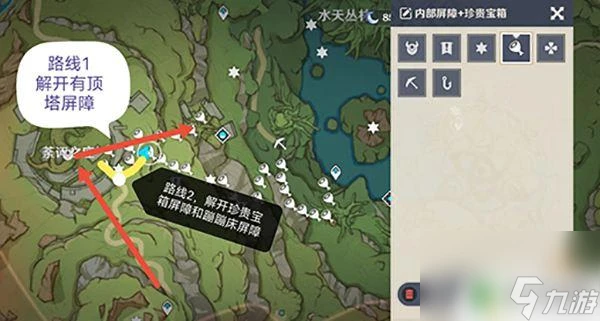 原神綠色屏障怎麼開 原神有頂塔兩道綠色屏障怎麼解開攻略