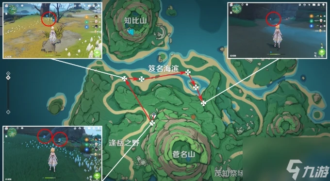 《原神》幽燈蕈在哪採摘 幽燈蕈採集路線圖介紹