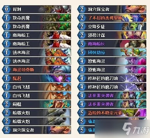 爐石傳說狂野模式海軍賊卡組代碼分享 2021最強狂野模式海軍賊卡組代碼打法攻略