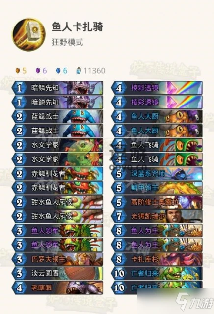 《爐石傳說》魚人卡扎騎卡組怎麼搭配 魚人卡扎騎卡組代碼分享