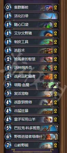 《爐石傳說》奧特蘭克動物夥伴獵怎麼玩 奧特蘭克動物夥伴獵卡組分享