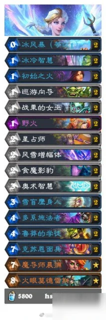 爐石傳說22.0.2版本火沖法卡組介紹