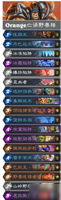 爐石傳說奧特蘭克的決裂最新卡組介紹