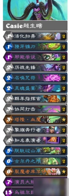 爐石傳說奧特蘭克的決裂最新卡組介紹