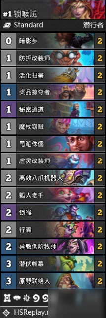 爐石傳說鎖喉賊卡組怎麼搭配 鎖喉賊卡組搭配攻略