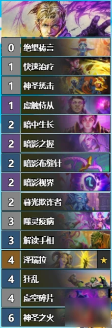 爐石傳說21.0版本對決模式12勝卡組大全