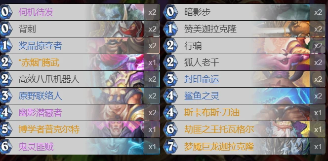 爐石傳說貧瘠之地鬼靈賊怎麼玩 爐石鬼靈賊玩法攻略