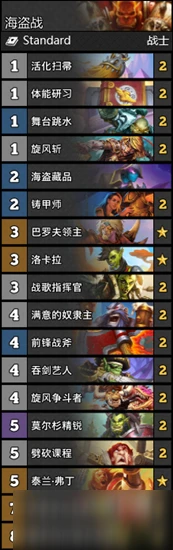 《爐石傳說》海盜戰預構築卡組搭配攻略 海盜戰卡組怎麼搭配