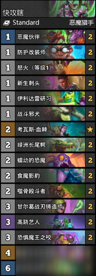 《爐石傳說》貧瘠之地快攻瞎預構築卡組怎麼搭配 貧瘠之地快攻瞎預構築卡組搭配攻略
