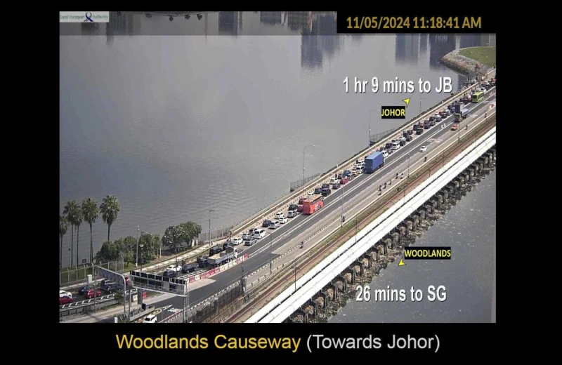 大馬遊子返鄉慶母親節 馬新關卡再現人龍車龍