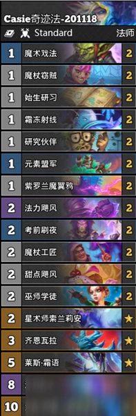 《爐石傳說》暗月馬戲團宇宙奇蹟法卡組哪個好 暗月馬戲團宇宙奇蹟法卡組分享