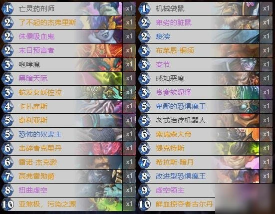 《爐石傳說》宙術卡組組合代碼分享 暗月馬戲團宇宙術卡組最佳搭配