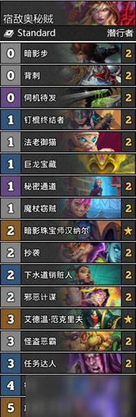 《爐石傳說》通靈學院奧秘賊卡組怎麼搭配 奧秘賊卡組搭配代碼
