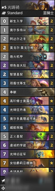 《爐石傳說》10月光鑄騎卡組怎麼搭配 10月光鑄騎卡組搭配教學