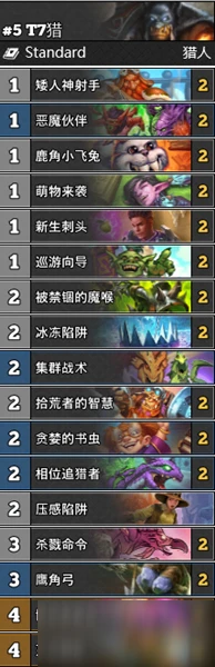 《爐石傳說》通靈學院攻略 T3T7獵卡組介紹