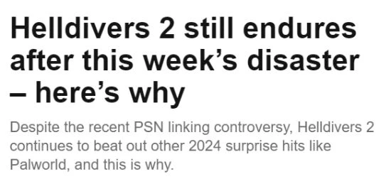 《地獄潛者2》風波過後玩家數依舊堅挺:溝通成為關鍵