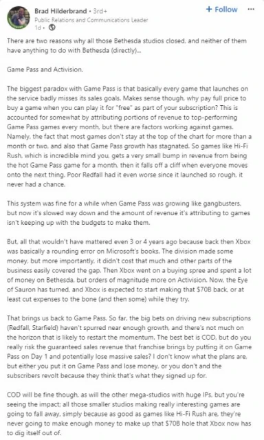 微軟前員工:XGP可持續發展的機會是納入GTA6等大作