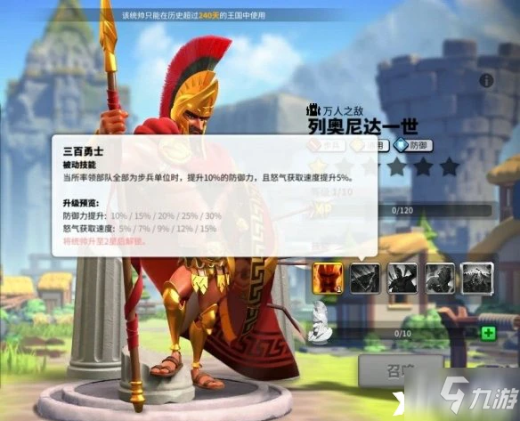 萬國覺醒列奧尼達一世怎麼樣 屬性圖鑑分享