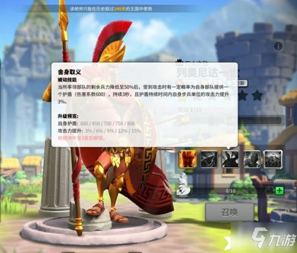 萬國覺醒列奧尼達一世怎麼樣 屬性圖鑑分享