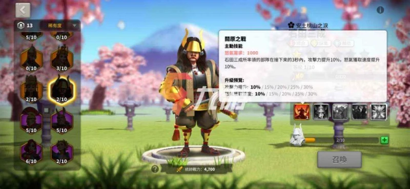 萬國覺醒石田三成天賦怎麼加 石田三成天賦加點與技能解析