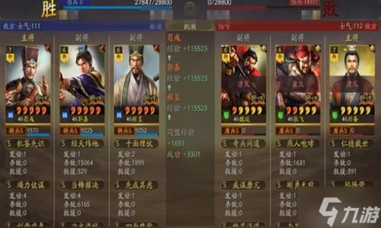 《三國志戰略版》SP荀彧五謀臣測試小結