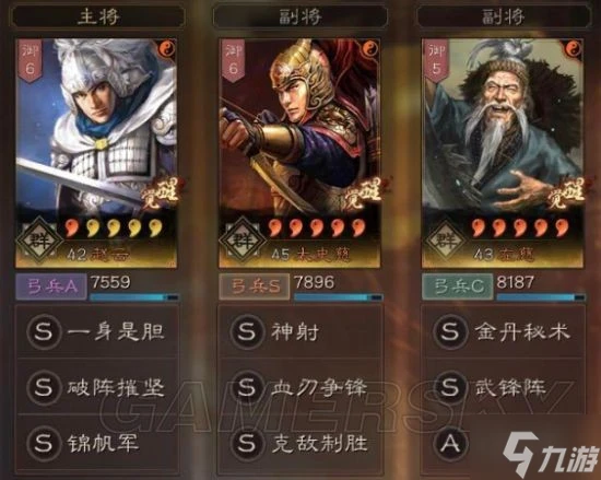 《三國志戰略版》武鋒太史慈群弓陣容分享